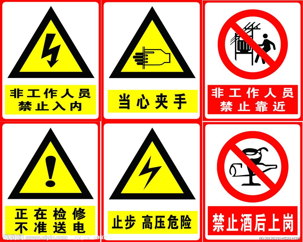 那些救命的的警示標(biāo)識